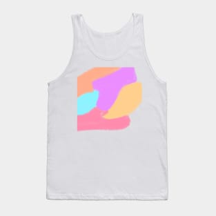 Colorful watercolor painting art design Tank Top